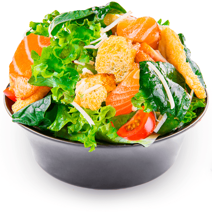 Цезарь с слабосоленным лососем